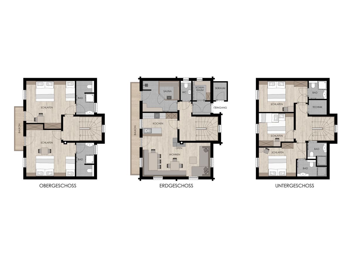 Grundriss Lodge Dachstein - Chalets auf der Reiteralm, Pichl-Schladming